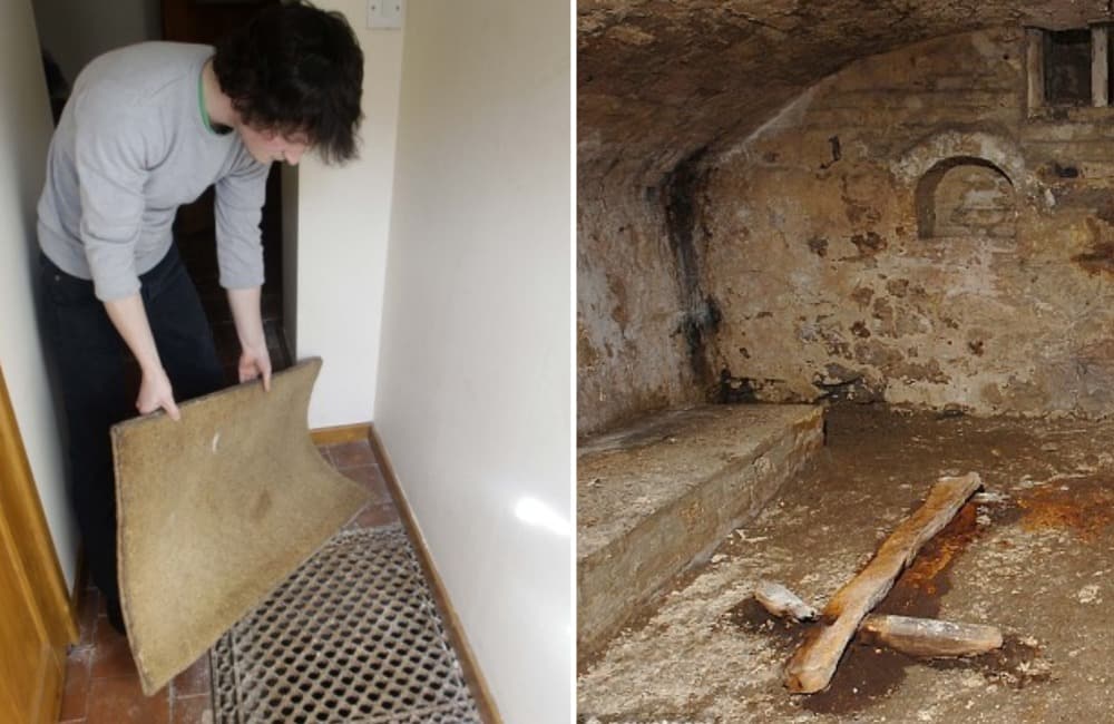 Family Discover Ancient Chapel Hidden Under Their House @dailymail/Pinterest.com